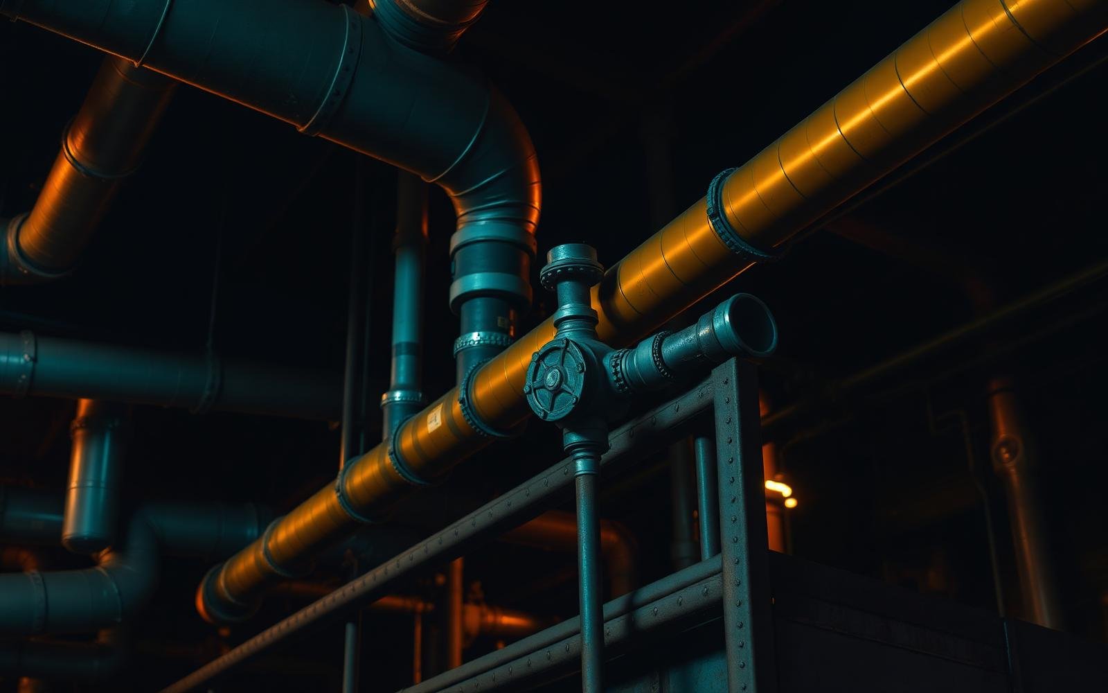 Power plant piping and blowdown valve manifold